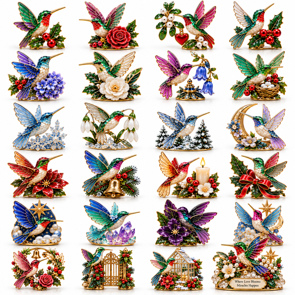 24 Days of Joy in Bloom — Hummingbird Christmas Garden Advent Calendar 2026