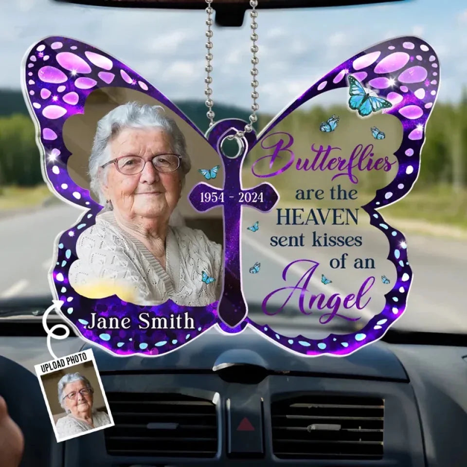 Custom Photo In Memory, We Keep Their Spirit Alive - Memorial Personalized Custom Car Ornament