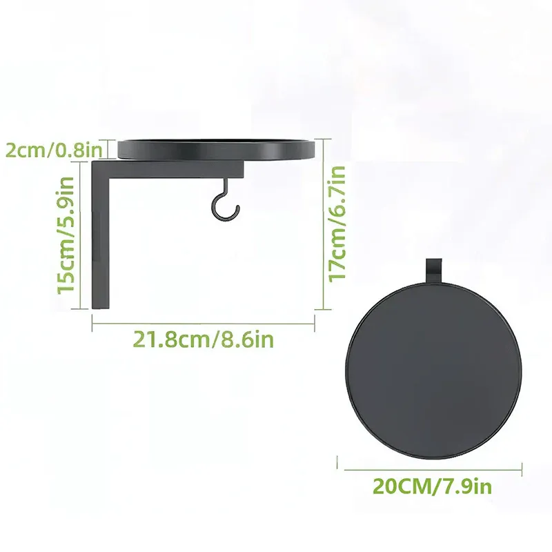 Wall-Mounted Metal Bird Bath – Antique Bronze Finish