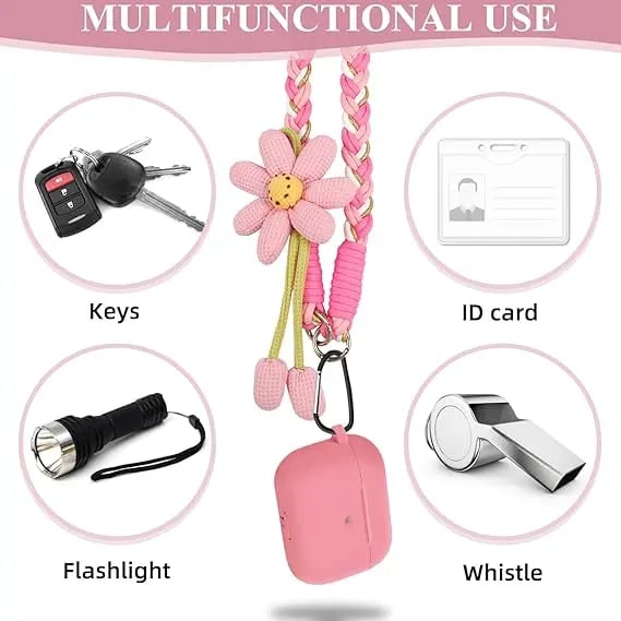 Cute Floral Phone Crossbody Lanyard – Hands-Free & Stylish!