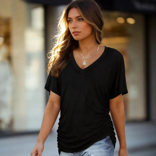 Women's V-Neck Everyday Tee | Ultra-Soft, Flattering Fit & All-Day Comfort