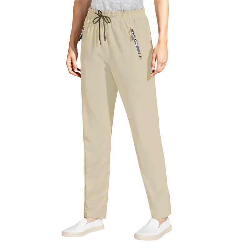Women's Cooling Ice Silk Pants – Ultra Stretch High Waist Lightweight Trousers for Summer, Lounge & Everyday Comfort