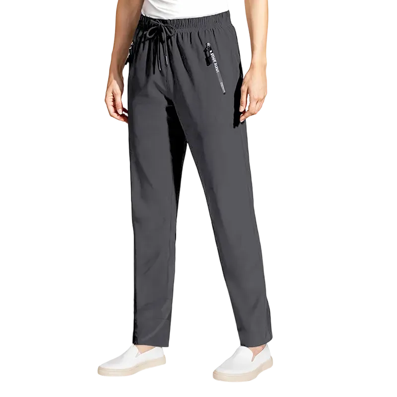 Women's Cooling Ice Silk Pants – Ultra Stretch High Waist Lightweight Trousers for Summer, Lounge & Everyday Comfort