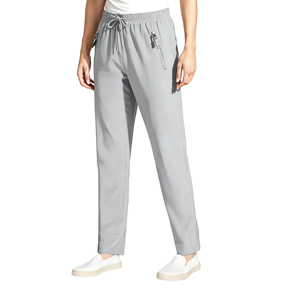 Women's Cooling Ice Silk Pants – Ultra Stretch High Waist Lightweight Trousers for Summer, Lounge & Everyday Comfort