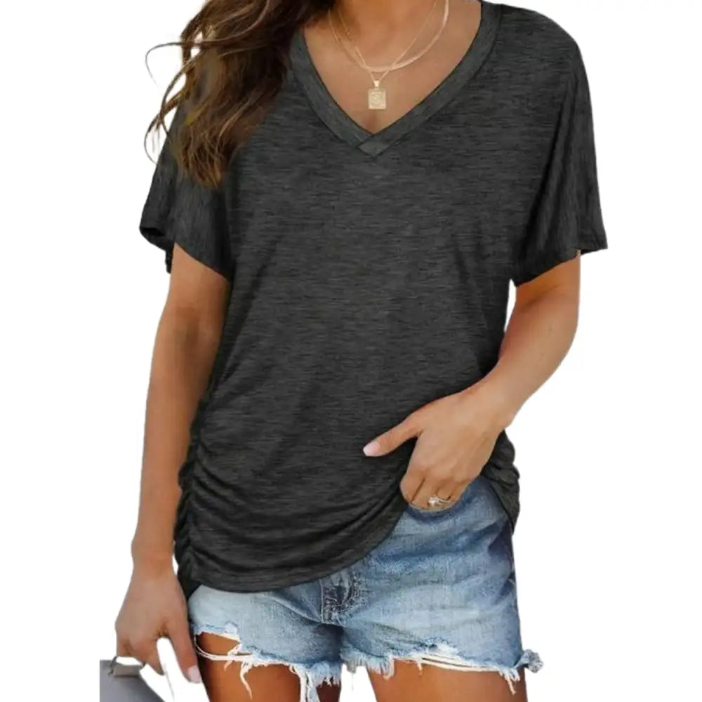 Women's V-Neck Everyday Tee | Ultra-Soft, Flattering Fit & All-Day Comfort