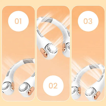 Neck Air Conditioner Fan – Ultra‑quiet, 360° rotating, 3 speeds. Hands‑free cooling, long battery. Summer essential! 😎🌬️