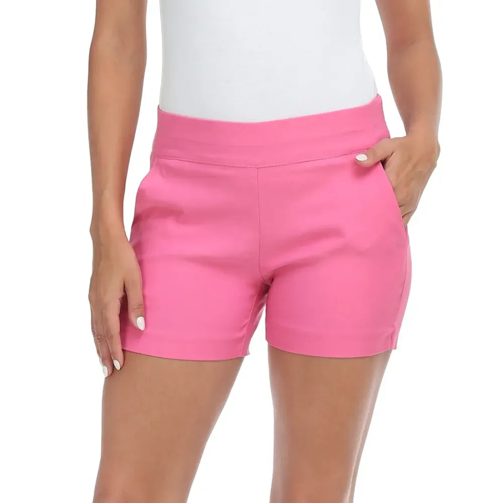 Women's High Waist Tailored Shorts – Slim Fit Stretch Fabric with Pockets, Chic Dress Shorts for Office & Casual Summer Wear