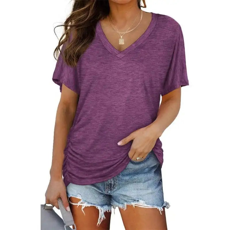 Women's V-Neck Everyday Tee | Ultra-Soft, Flattering Fit & All-Day Comfort