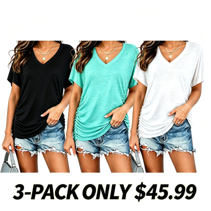Women's V-Neck Everyday Tee | Ultra-Soft, Flattering Fit & All-Day Comfort