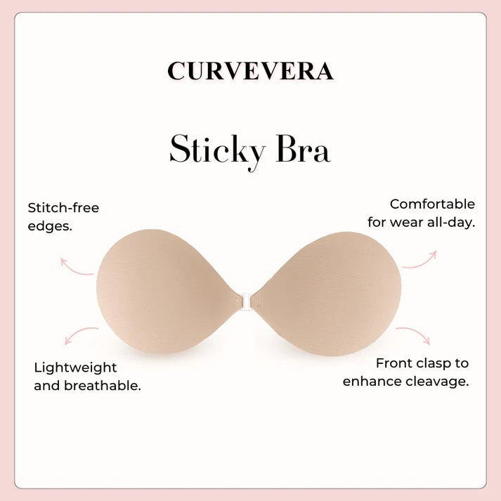 Seamless Push-up Sticky Bra