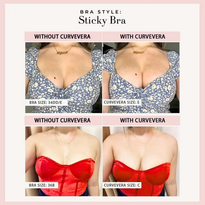 Seamless Push-up Sticky Bra
