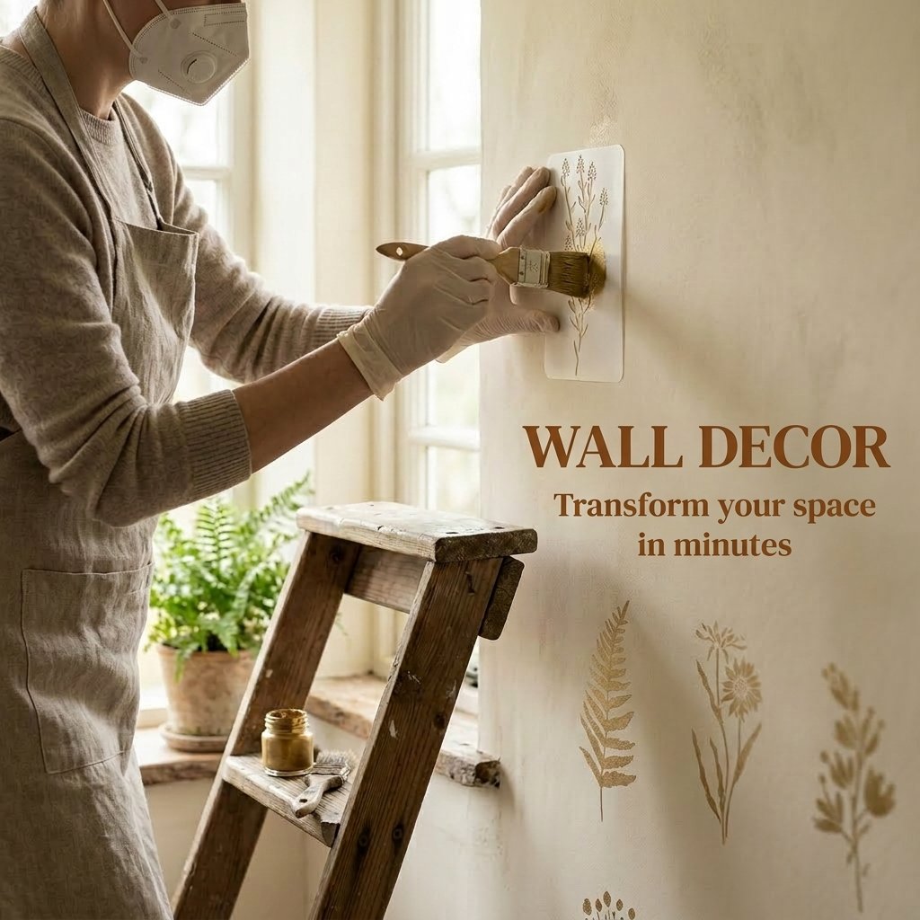 💐18-Piece Botanical Stencil Set – Elevate Your Home & Crafts with Ease (🔥Limited-time discount of 49%)