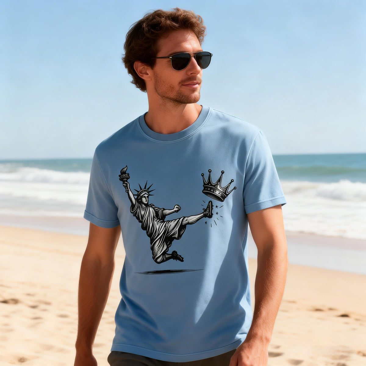 🔥No Kings Shirt, Statue of Liberty, Democracy Tee,  Liberal T shirt, Democrat T Shirt, Anti Fascism