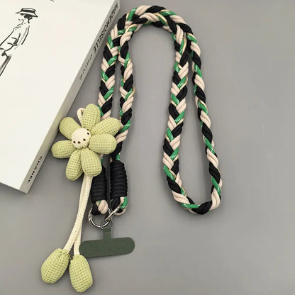 Cute Floral Phone Crossbody Lanyard – Hands-Free & Stylish!