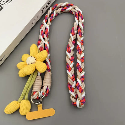 Cute Floral Phone Crossbody Lanyard – Hands-Free & Stylish!