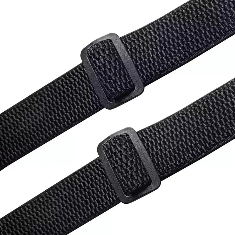 Men's 1.5 Inch X-Back Elastic Suspenders – Adjustable Heavy Duty Carabiner Hook Clips with Leather Cross Pad, Work, Business & Casual Style