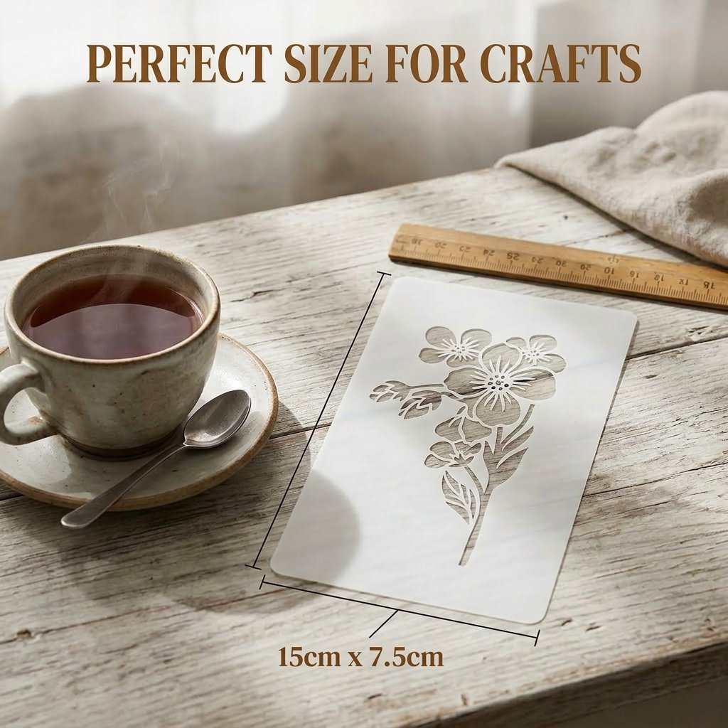 💐18-Piece Botanical Stencil Set – Elevate Your Home & Crafts with Ease (🔥Limited-time discount of 49%)