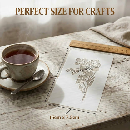 💐18-Piece Botanical Stencil Set – Elevate Your Home & Crafts with Ease (🔥Limited-time discount of 49%)