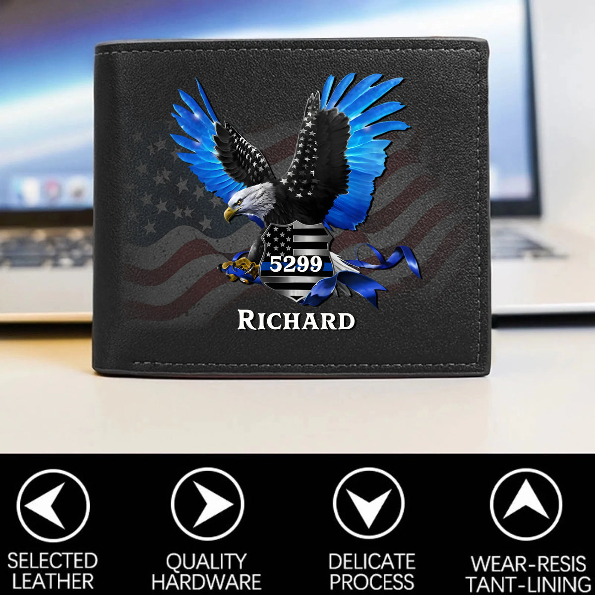 Personalized Veteran World Tour Wallet Perfect Gift_yythkg