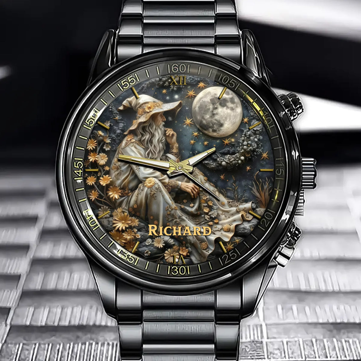 Arcane Wizard Personalized Watch - Your Name in the World of Magic