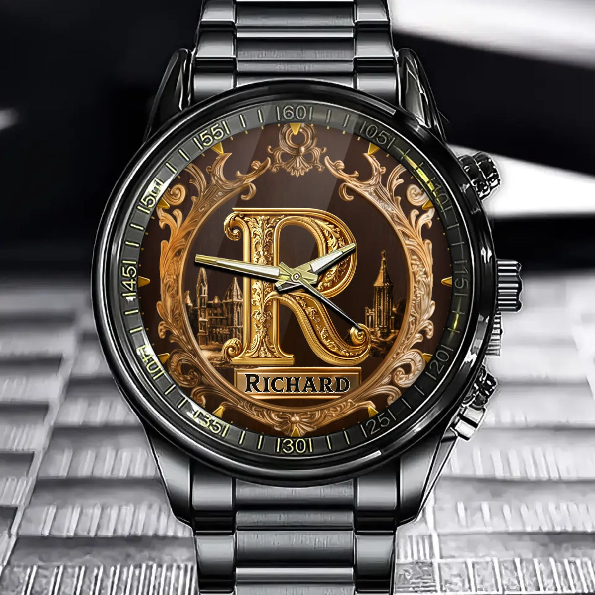 Personalized Initial & Name Aristocrat Watch – Vintage Palace Heritage Series