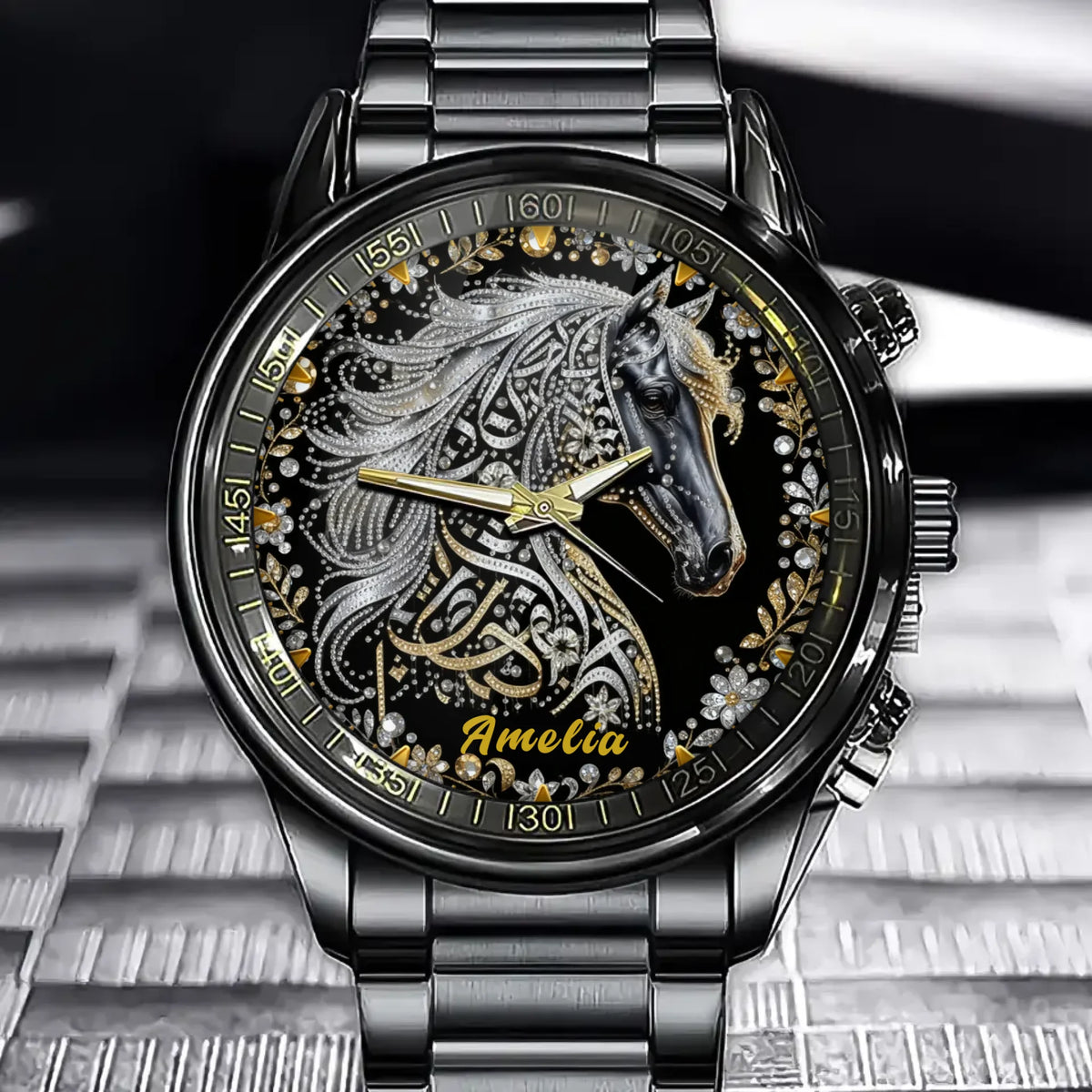 Personalized Diamond Horse Watch for Women – A Touch of Luxury