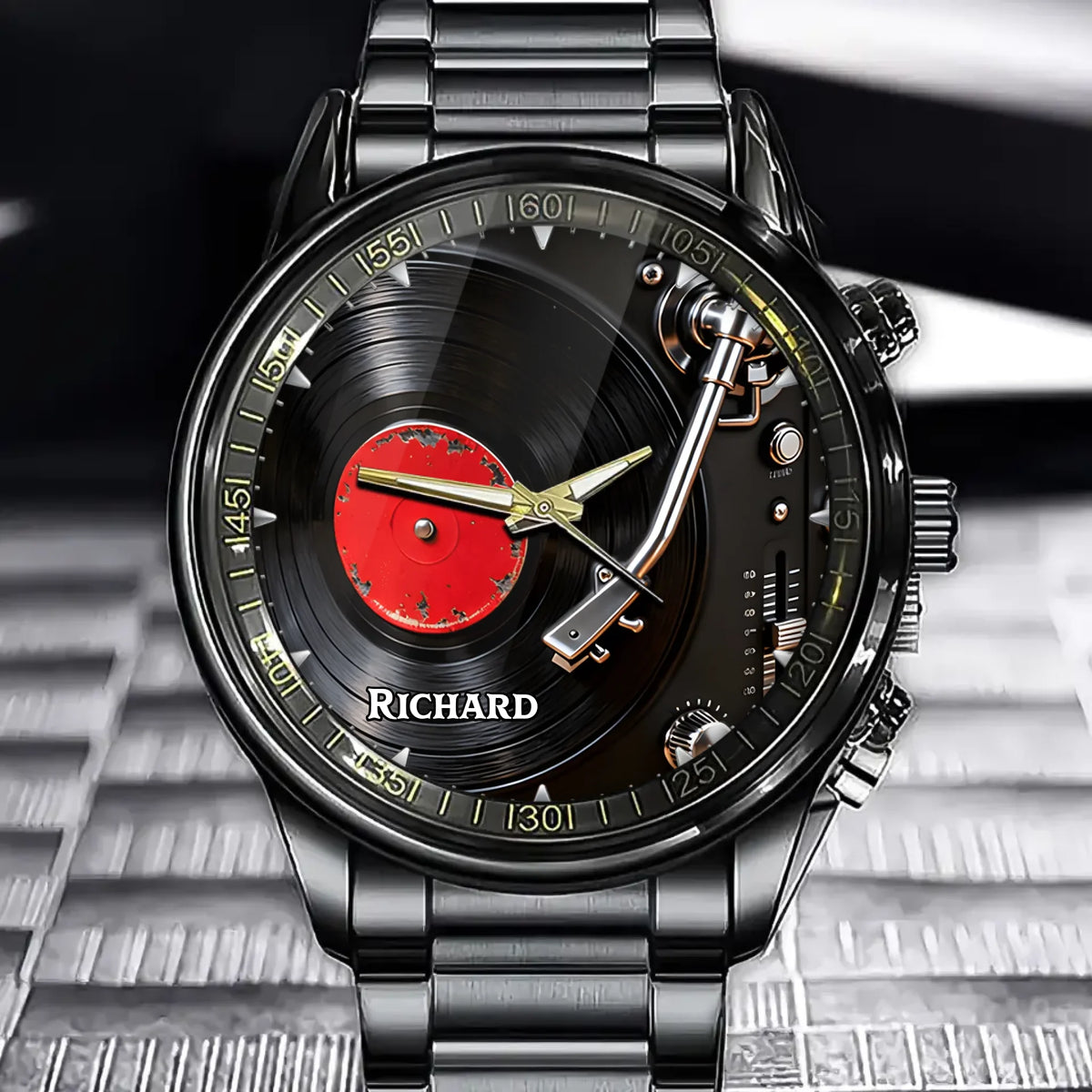 Personalized Watch With Multiple Music Elements - Suitable For Music Lovers And As A Gift