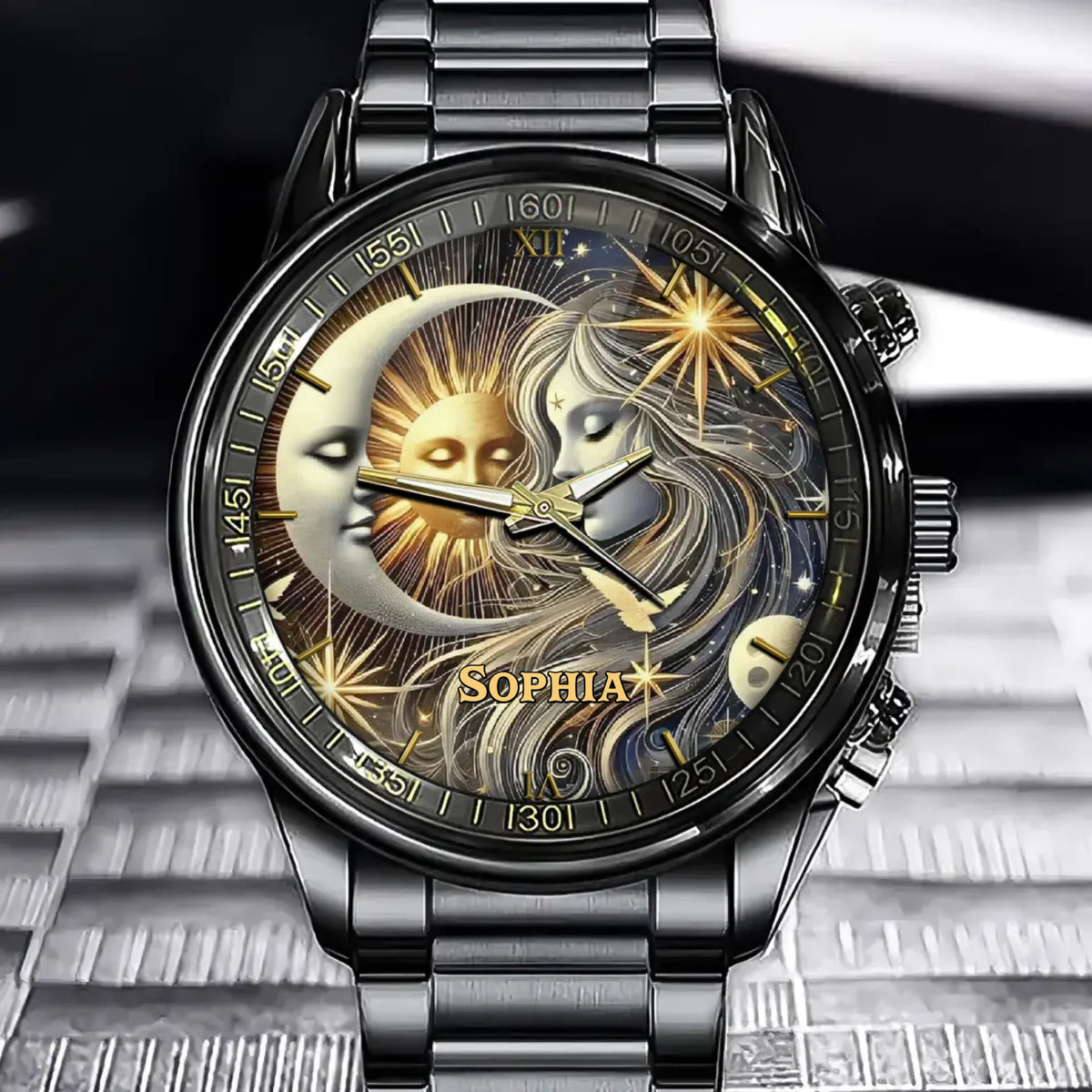 Personalized Eternal Radiance Goddess Watch - Add Your Name to the Infinite Sky