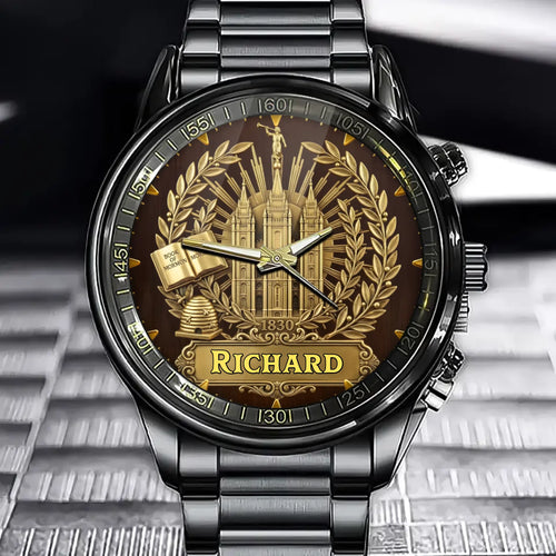 Personalized Lds Themed Watch -Custom Name For A Unique Personal Keepsake