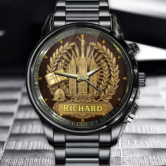 Personalized Lds Themed Watch -Custom Name For A Unique Personal Keepsake