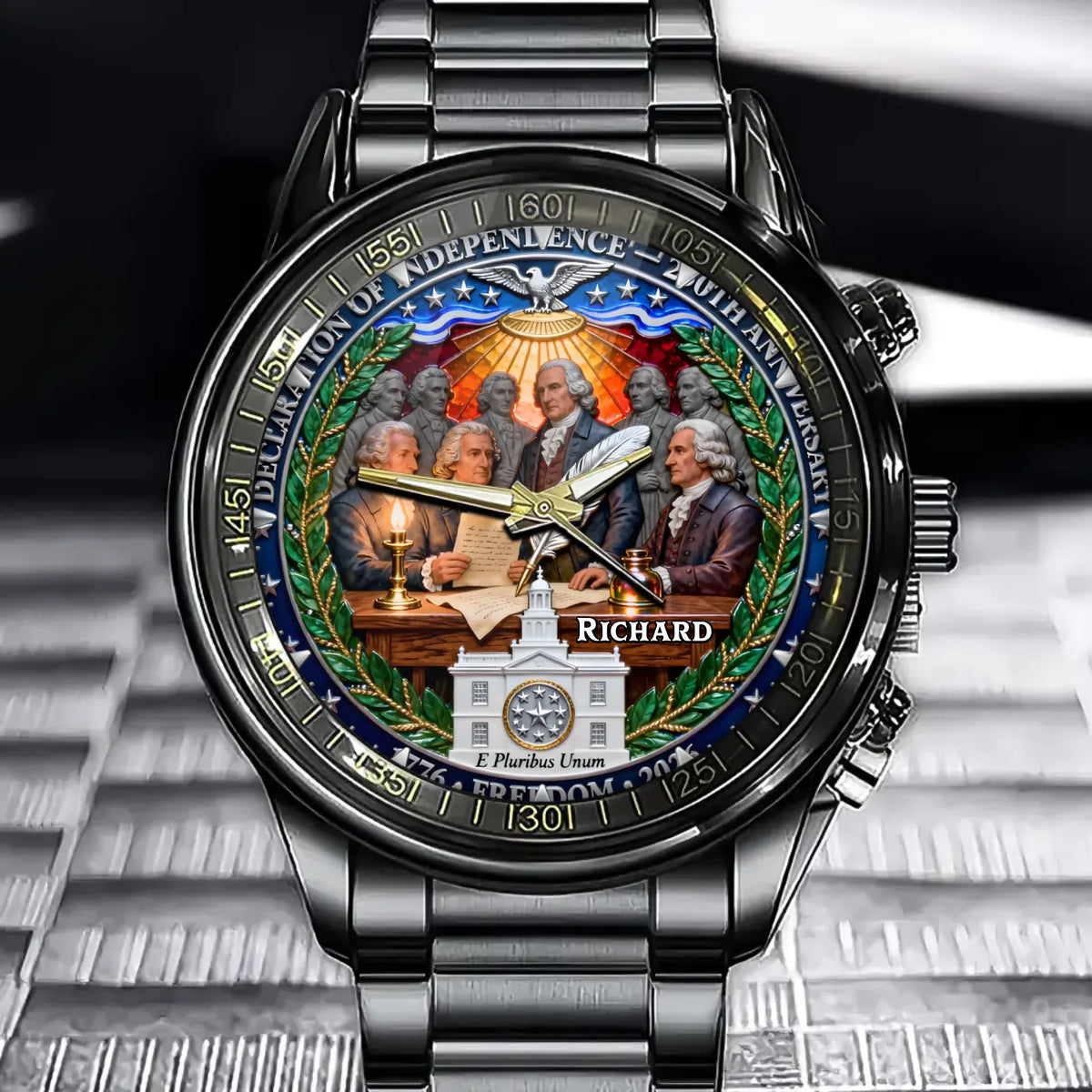 Personalized 250th Anniversary Watch - Declaration Of Independence