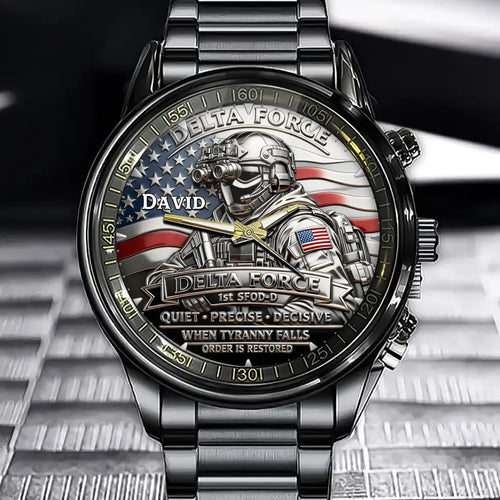 Personalized Delta Force Watch – A Gift For Veterans And Tactical Enthusiasts