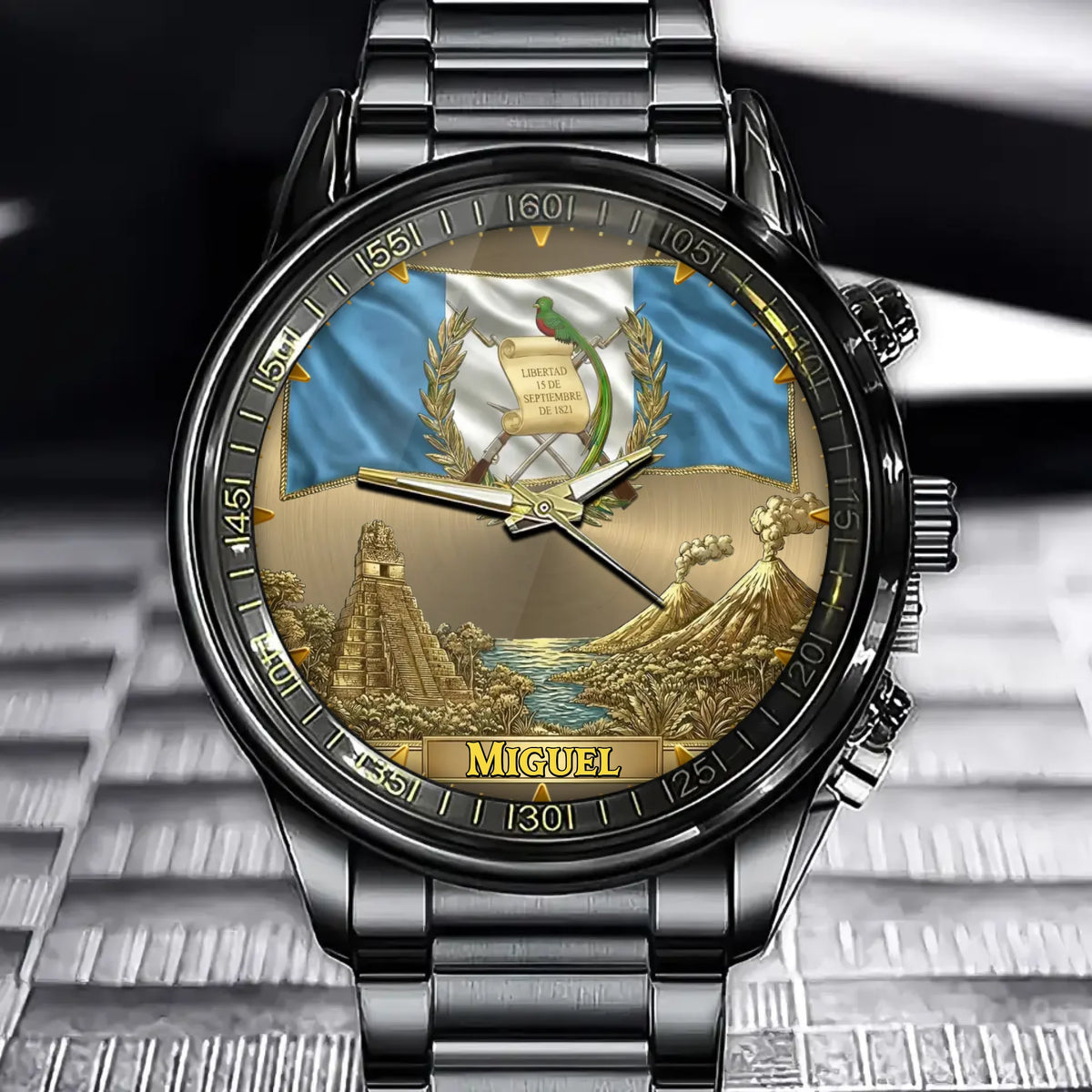 Personalized Guatemala Pride Watch - Custom Name Show National Pride