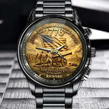 Personalized 250th Anniversary Of Freedom Watch – Perfect Gift For History Buffs & Veterans
