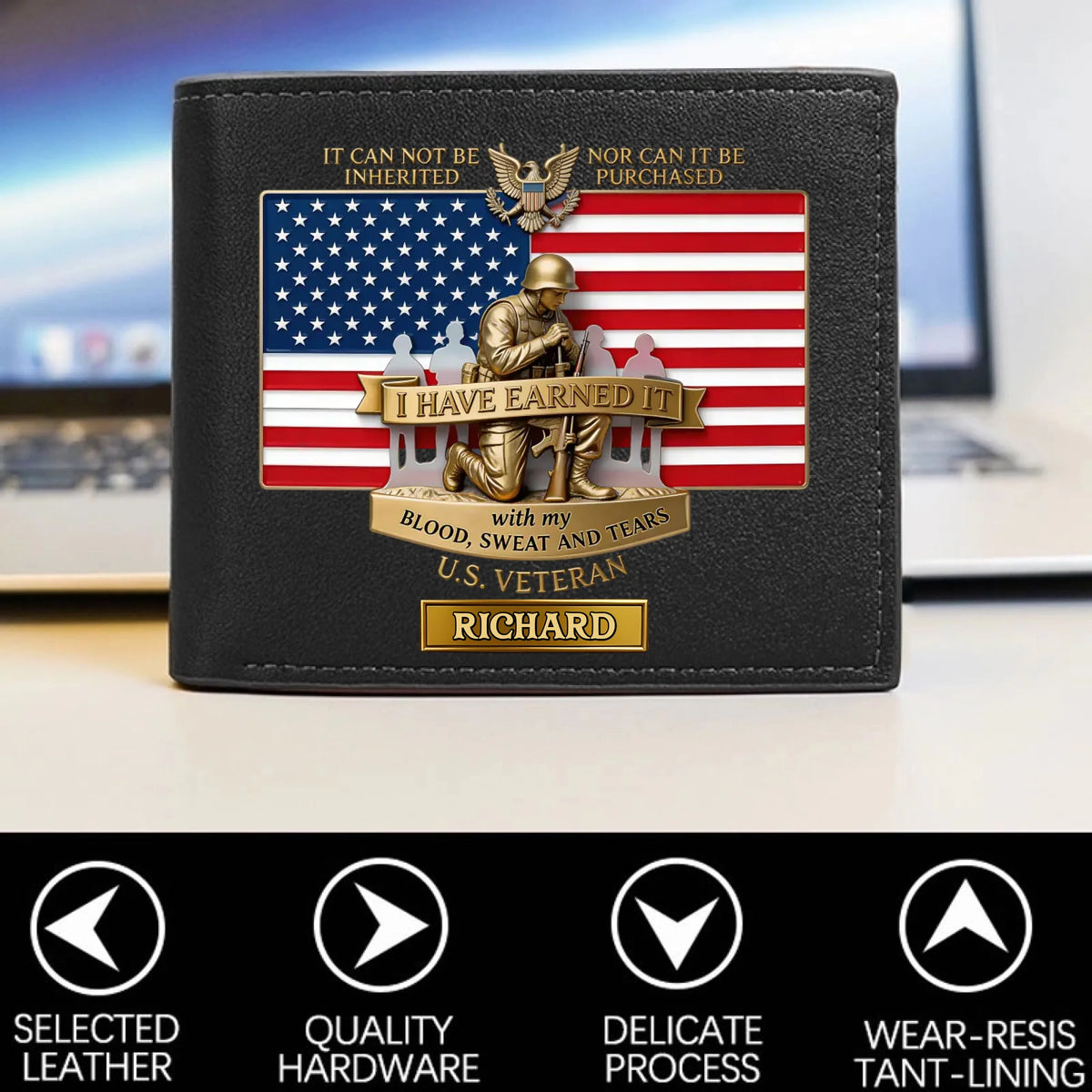 Personalized Veteran World Tour Wallet Perfect Gift_yythkg