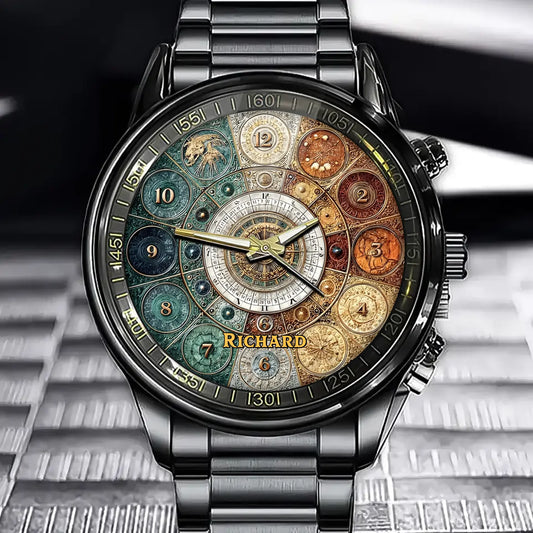 Personalized Zodiac Wheel Watch—A Unique Guardian Of Time