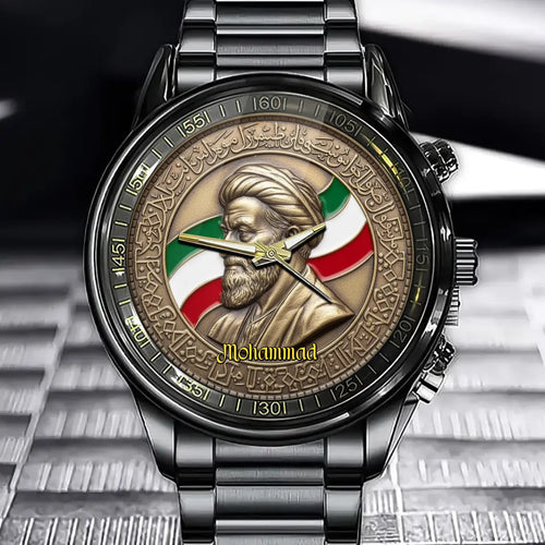 Personalized Iranian Leader Commemorative Watch - Custom Your Name Inheriting The National Will
