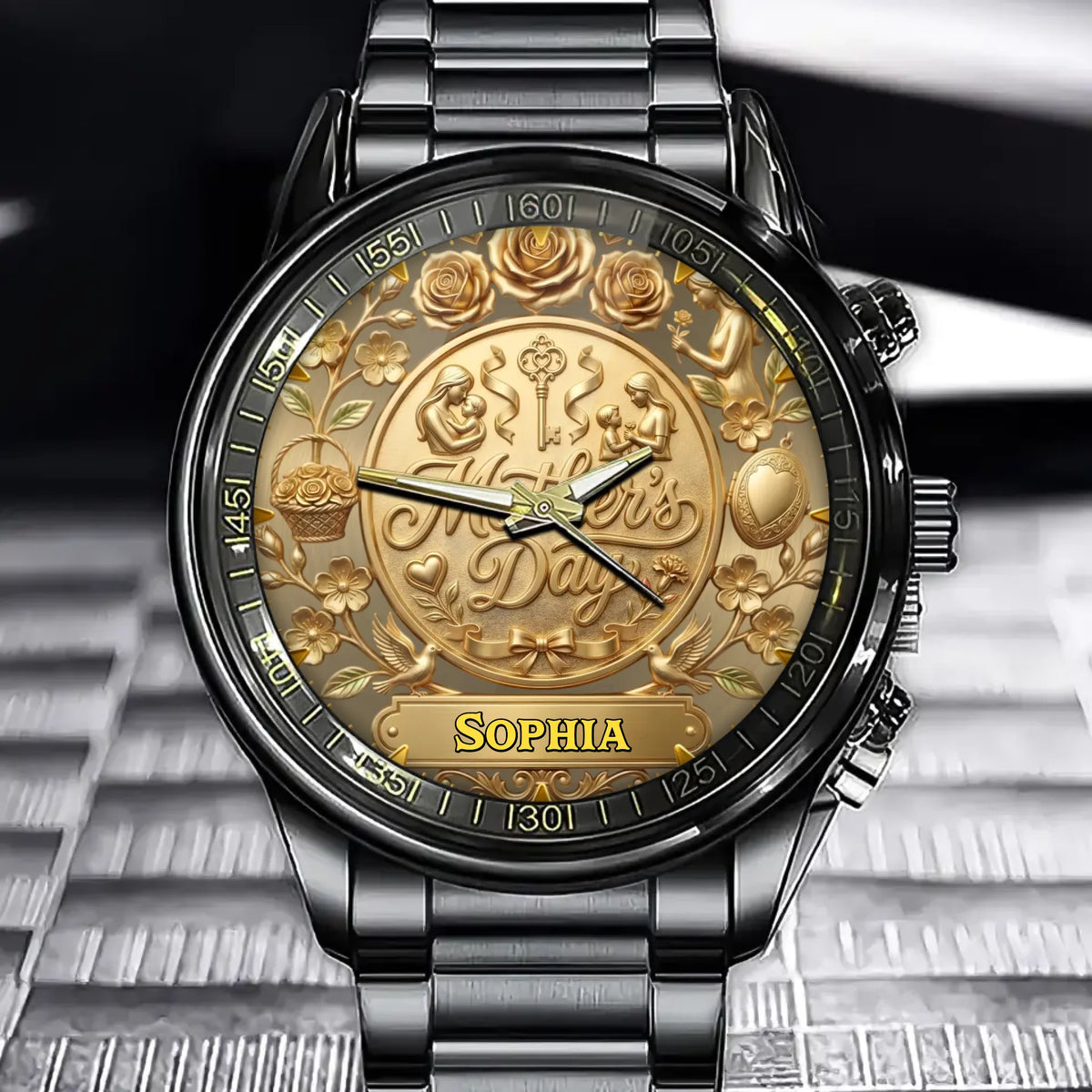 Personalized Mother's Day Watch With Custom Name Engraving