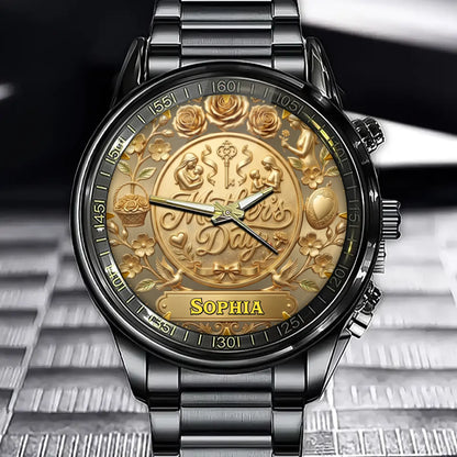 Personalized Mother's Day Watch With Custom Name Engraving