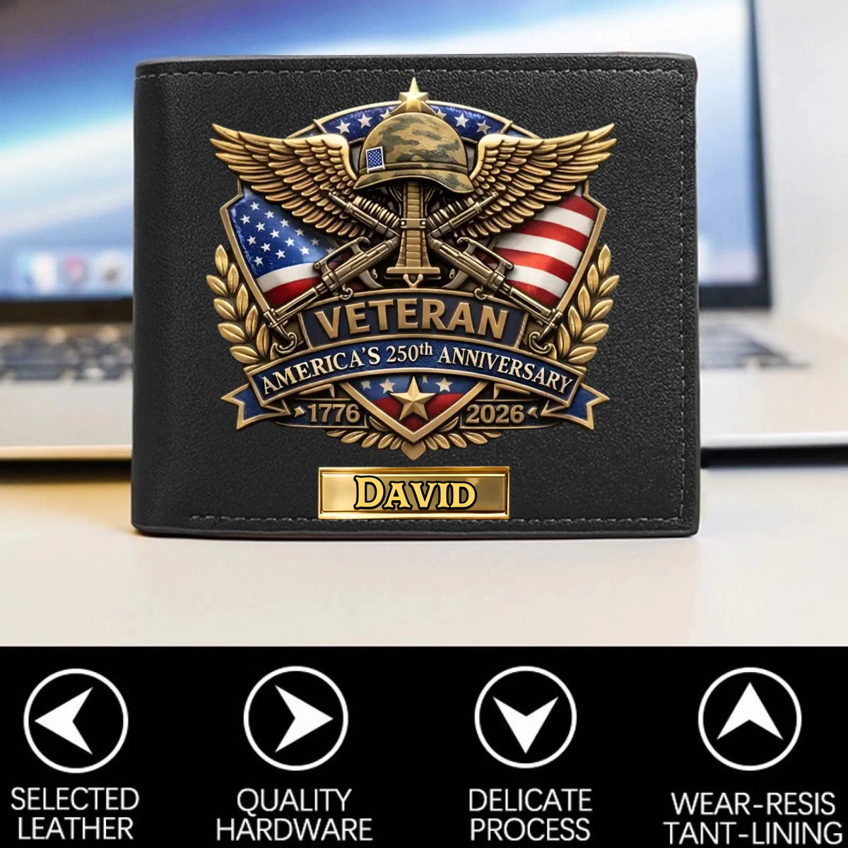 Personalized Veteran World Tour Wallet Perfect Gift_yythkg