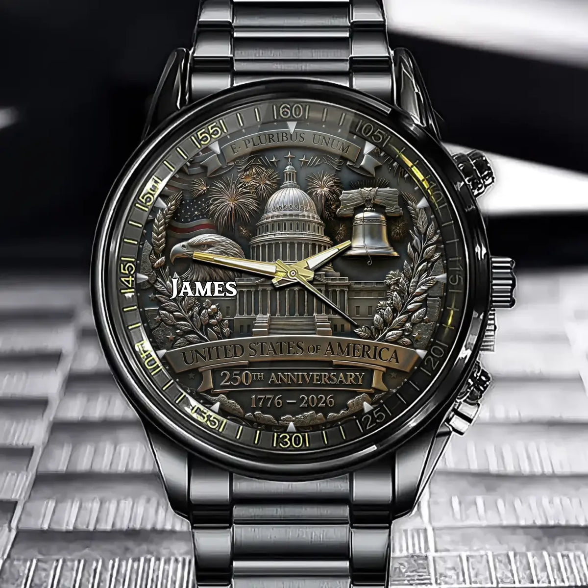 Personalized 250th Anniversary Of The Founding Of The United States Watch—Created For Patriots