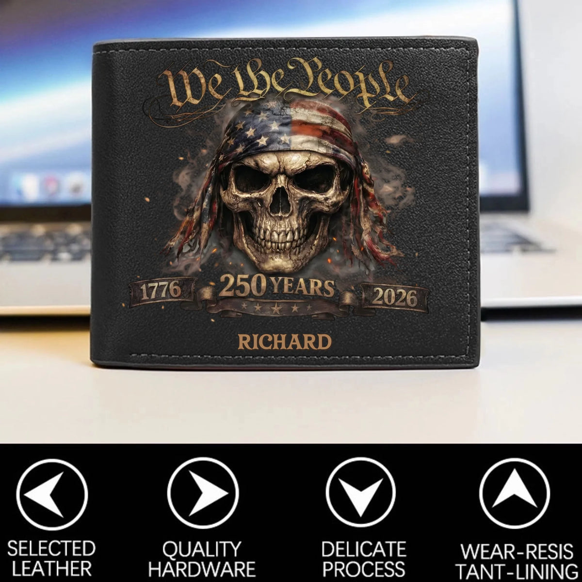 Personalized Veteran World Tour Wallet Perfect Gift_yythkg