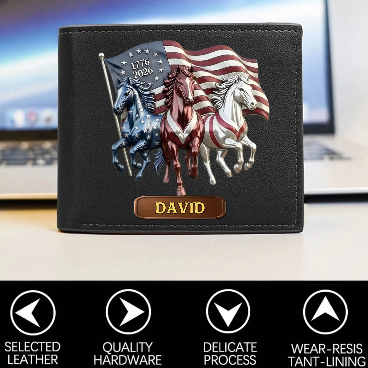 Personalized Veteran World Tour Wallet Perfect Gift_yythkg