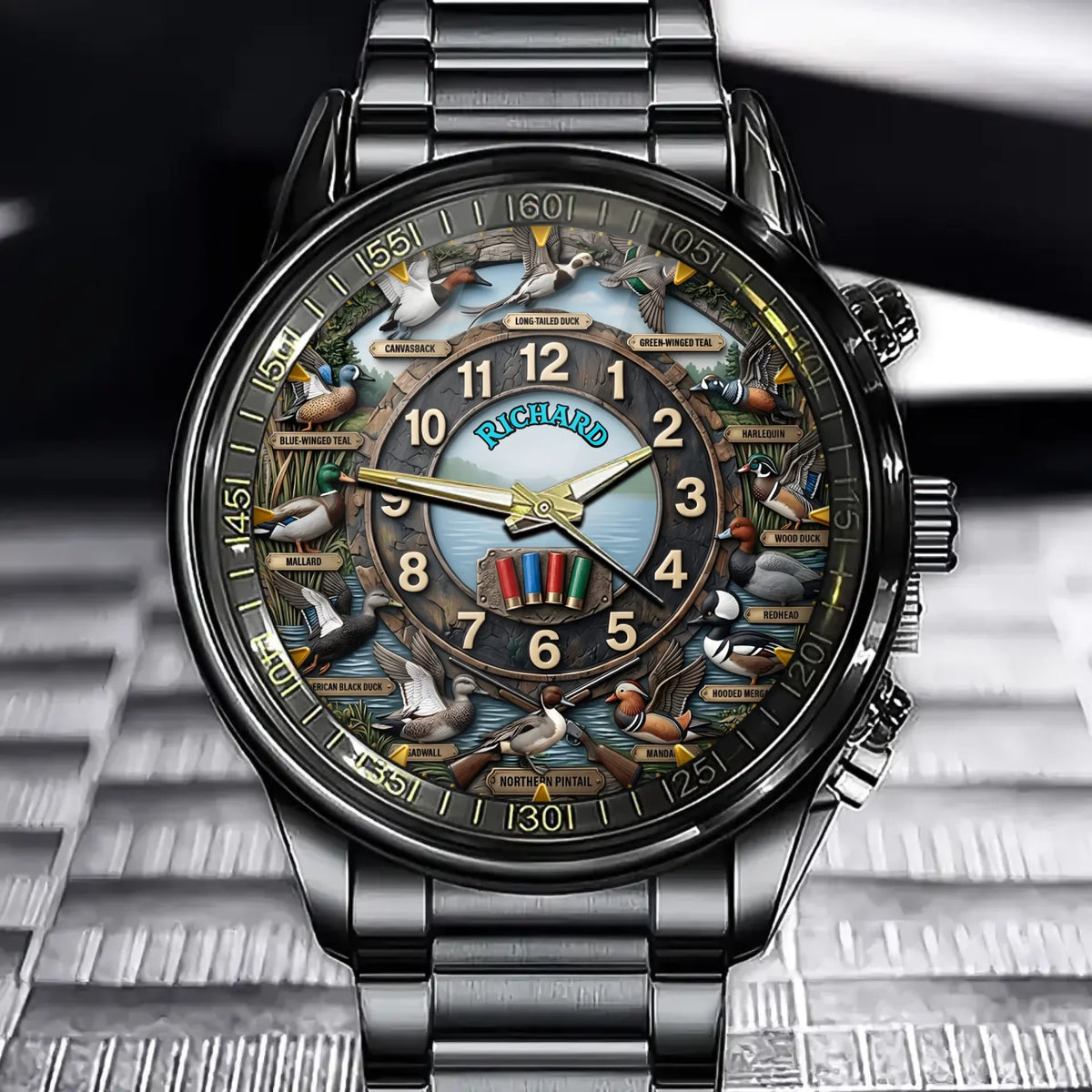 Personalized Duck Hunting Watch with Name – Perfect Gift for Hunters