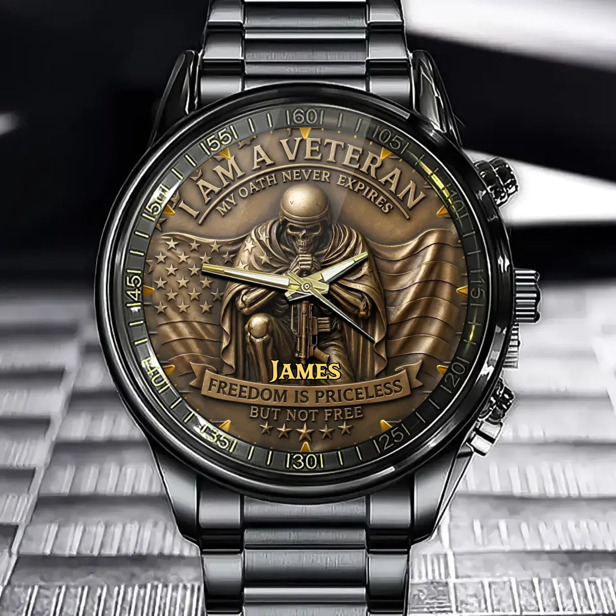 Personalized My Oath Never Expires Watch – Us Veteran Patriotic Gift