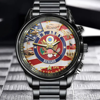 Personalized U.S. Vietnam War Watch – For All 5 Branches, Add Your Name