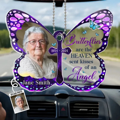 Custom Photo In Memory, We Keep Their Spirit Alive - Memorial Personalized Custom Car Ornament