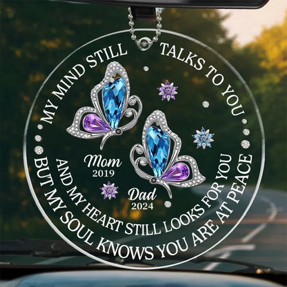 My Heart Still Looks For You — Personalized Memorial Car Ornament For Family