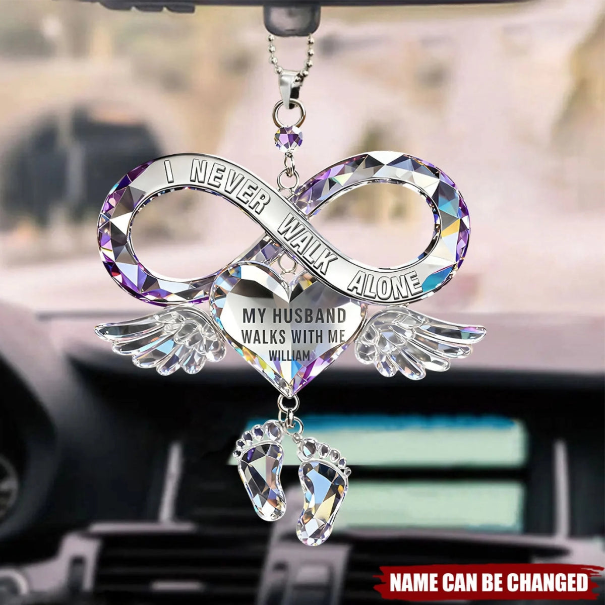 Husband Wife Memorial Car Ornament Personalized Gifts_yyth