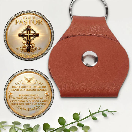 Custom Pocket Hug - Personalized Gift To Our Pastor For Having The Heart Of A Servant Leader